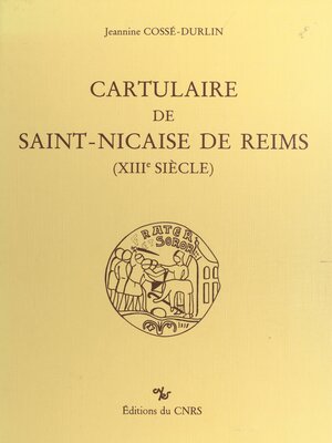 cover image of Cartulaire de Saint-Nicaise de Reims